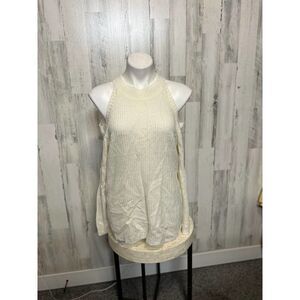 White off the shoulders sweater